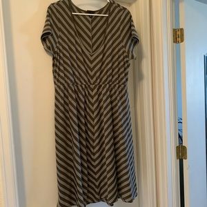 Olive and Grey Dress from Torrid size 2